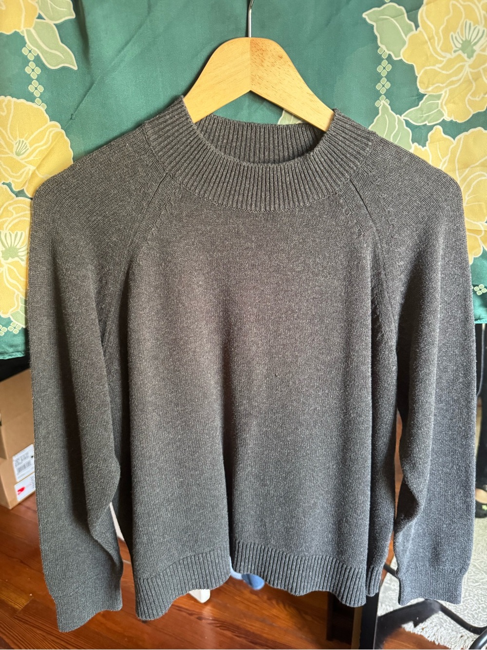 QUINCE Cotton Mockneck Sweater
